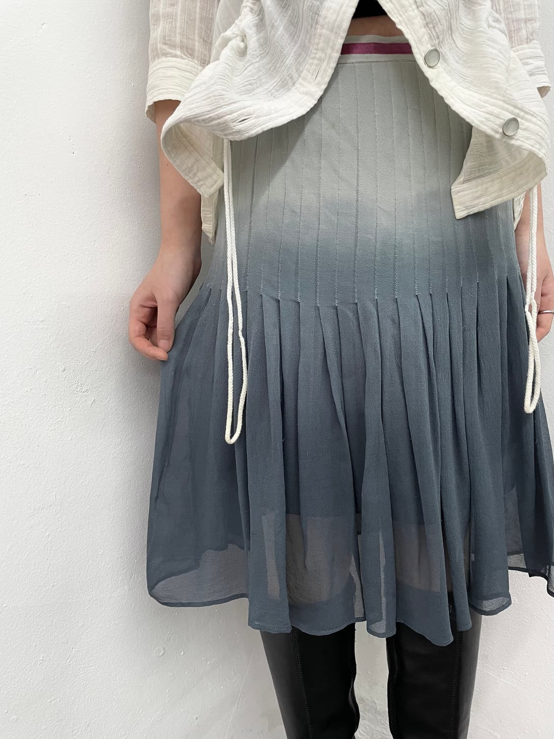 페어리 실크 그라데이션 스커트 상품이미지3