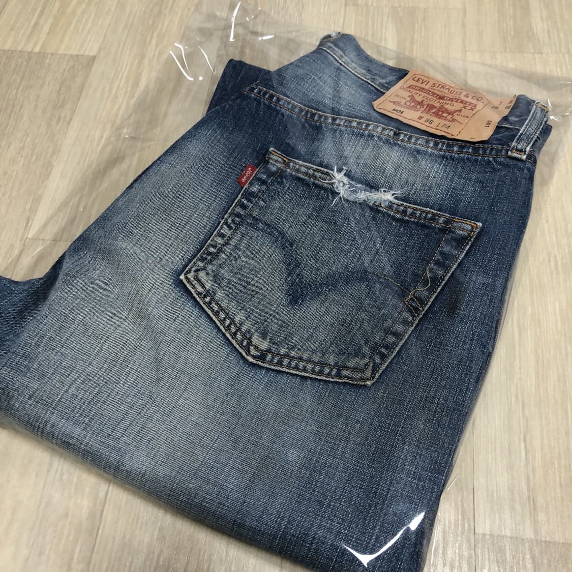 (32) 리바이스 501 스트레이트핏 04501-0064 워시드 데님 상품이미지10
