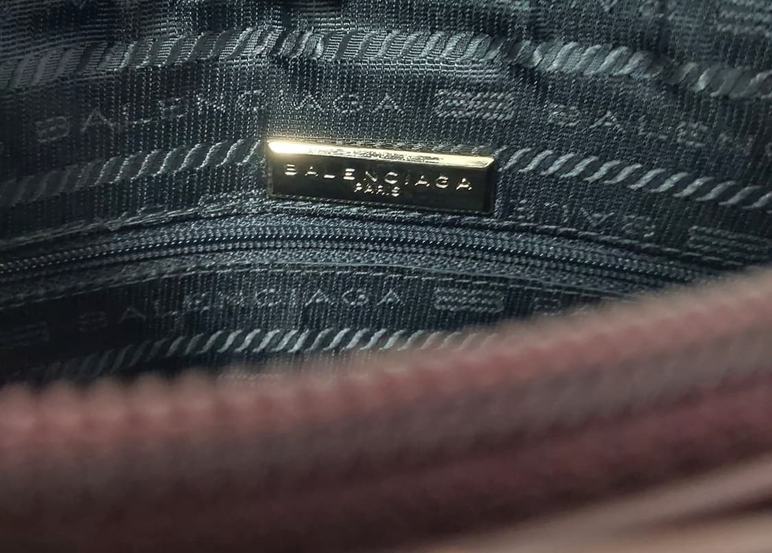 [정품] 발렌시아가 사피아노 버건디 토트백 상품이미지8