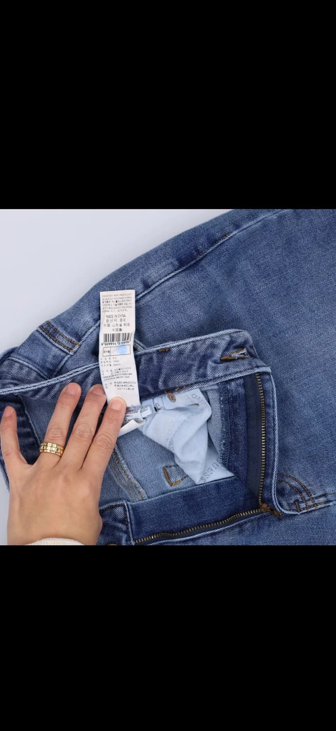 신형 게스 와이드 데님 팬츠 0108H2 상품이미지6