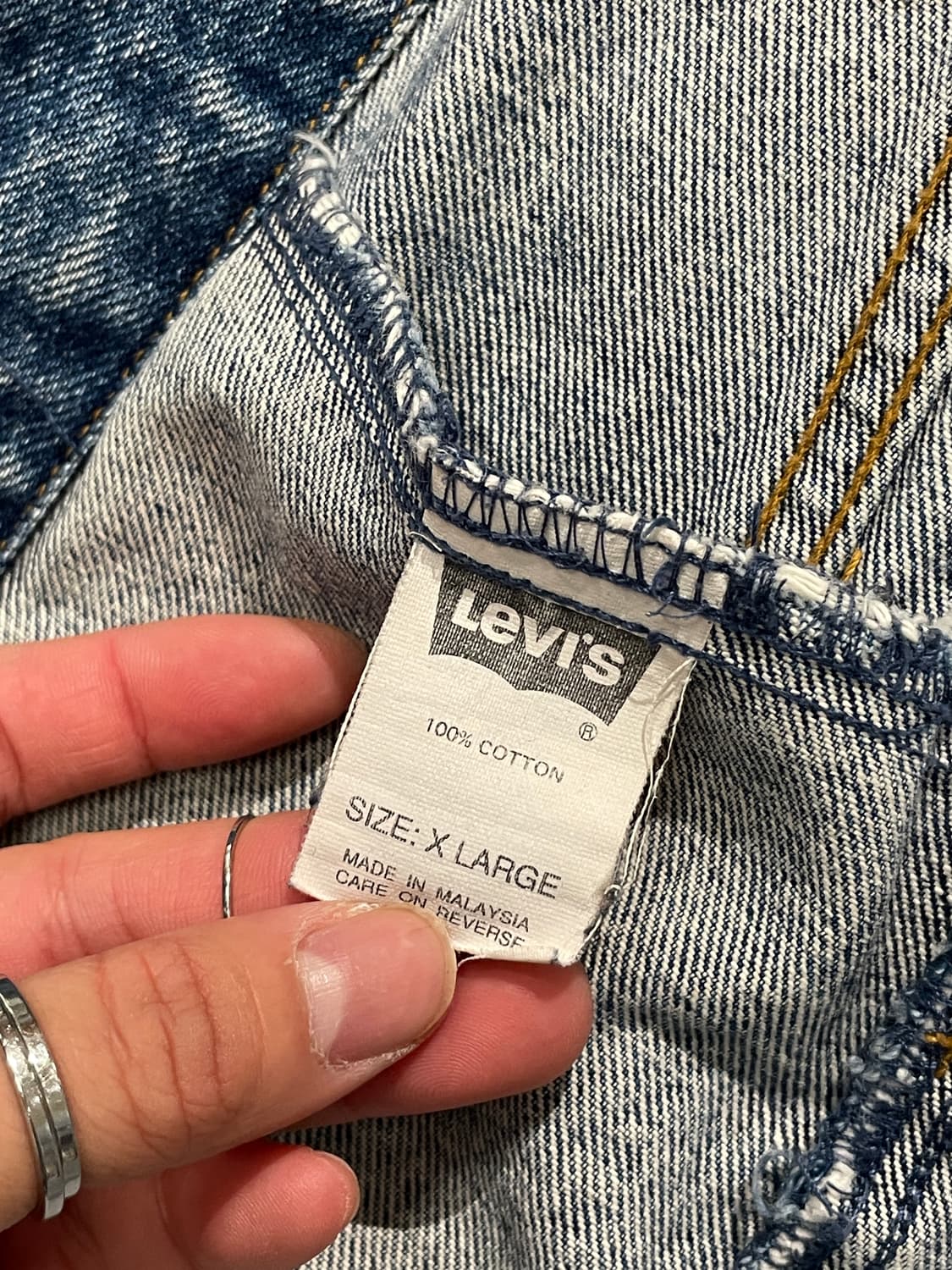 90s 리바이스 오렌지탭 데님 자켓 상품이미지7