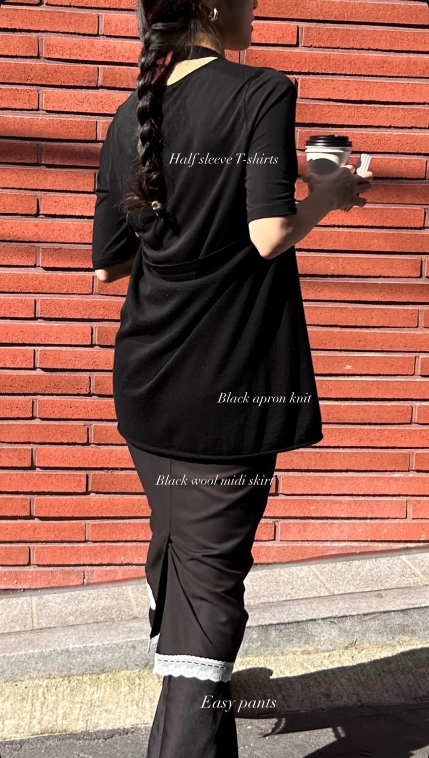 새상품) 수집미학 Apron Knit (차정원 착용) 상품이미지8