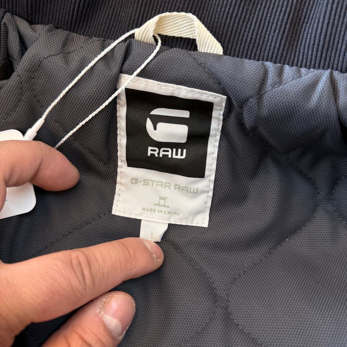 지스타 로우 밀리터리 베이스 네이비 자켓  상품이미지6