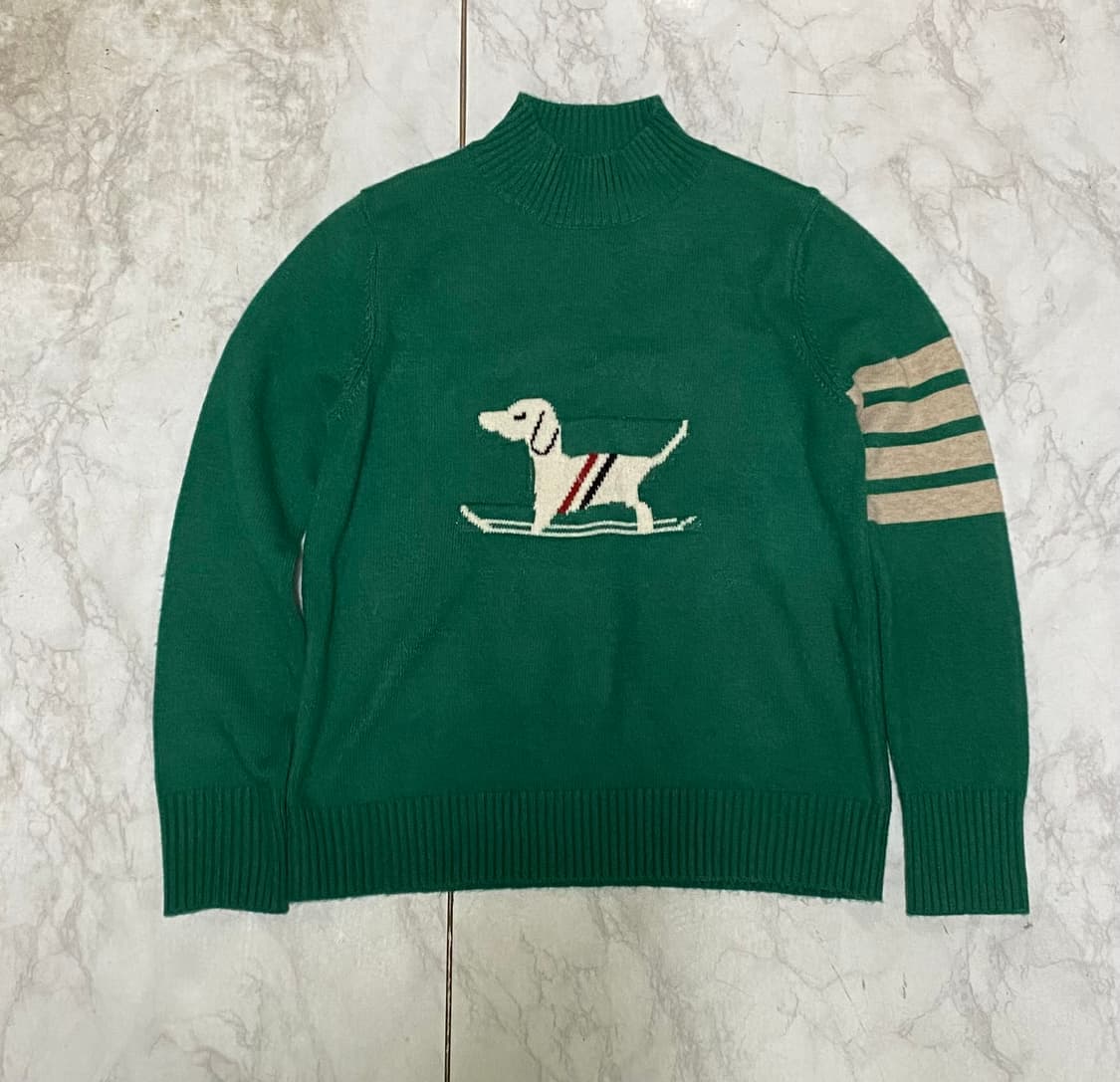 강아지 사선 여성 니트 여성 95 사이즈 상품이미지1