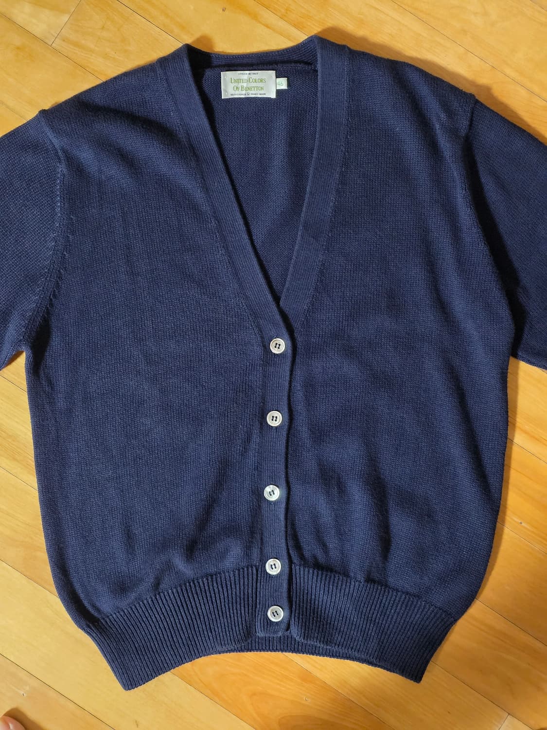 Benetton 베네통 네이비 코튼 가디건 상품이미지3