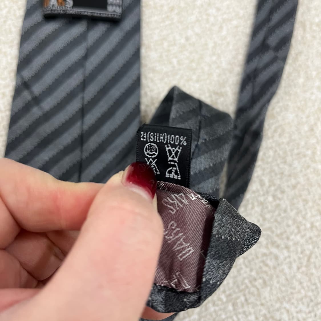 [F] 닥스 스트라이프 실크 넥타이 0116M1 상품이미지3