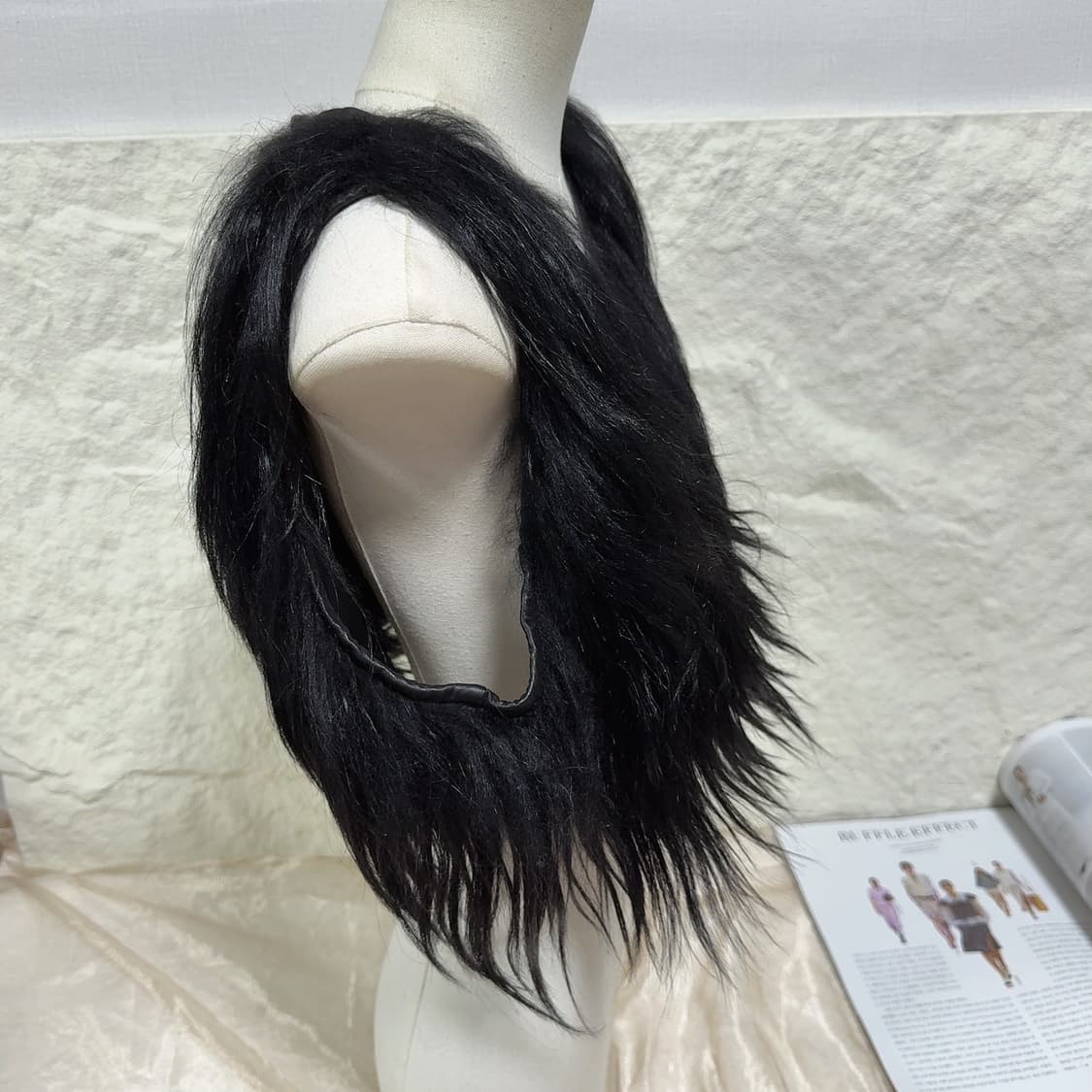 빈티지 고딕 양털 양가죽 조끼 베스트 상품이미지3