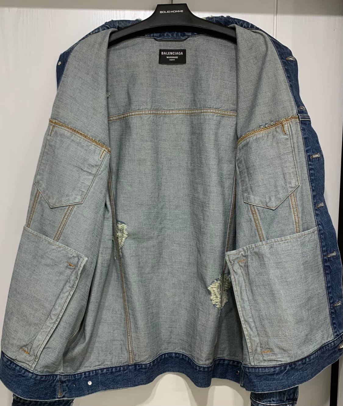 [2사이즈] 발렌시아가 그래피티 데님자켓 청자켓 상품이미지7