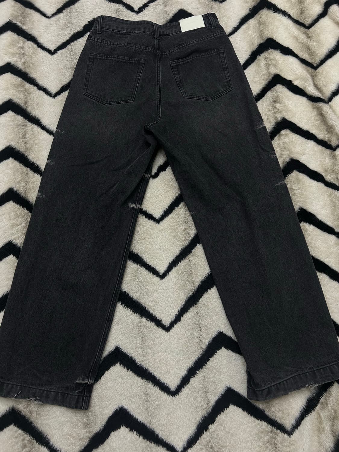 [31]메종미네드 와이드 디스트로이드 데님팬츠/흑청 상품이미지2