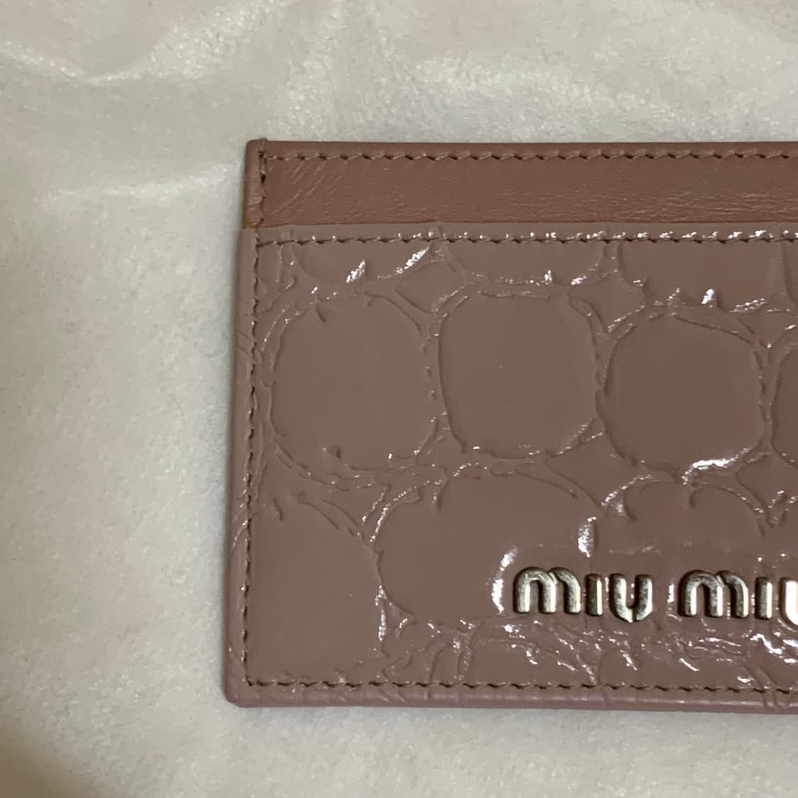 빈티지 ) miumiu 미우미우 크로커패턴 페이던트 카드지갑 상품이미지5