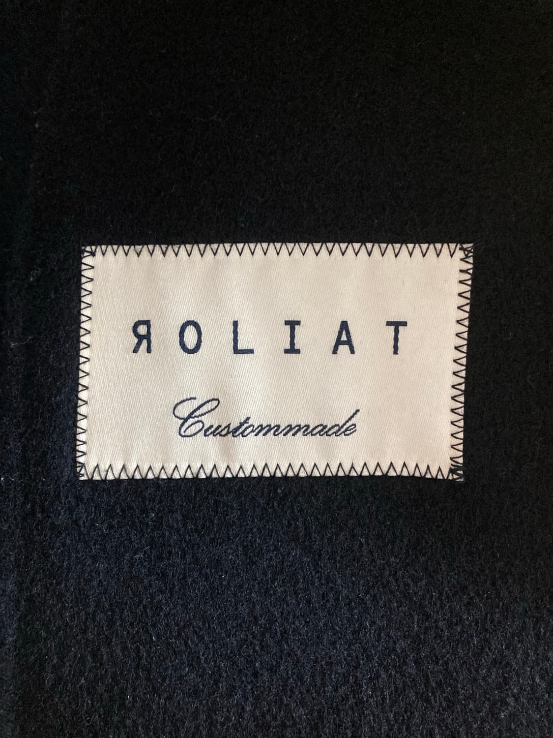 로리엣 울 코트 네이비 Roliat 상품이미지3