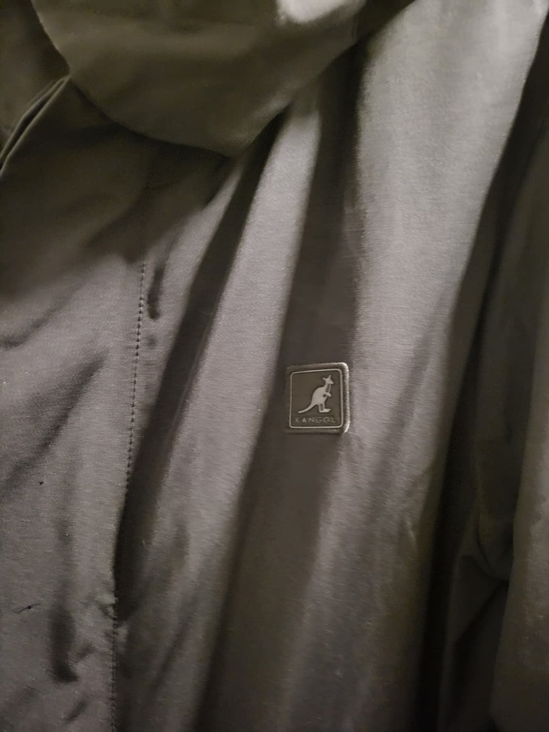 캉골 블랙 후드 야상 코트 상품이미지2