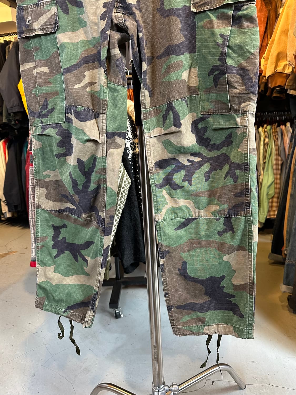 80s Us Army 미군 우드랜드 카모 립스탁 BDU 팬츠 상품이미지5