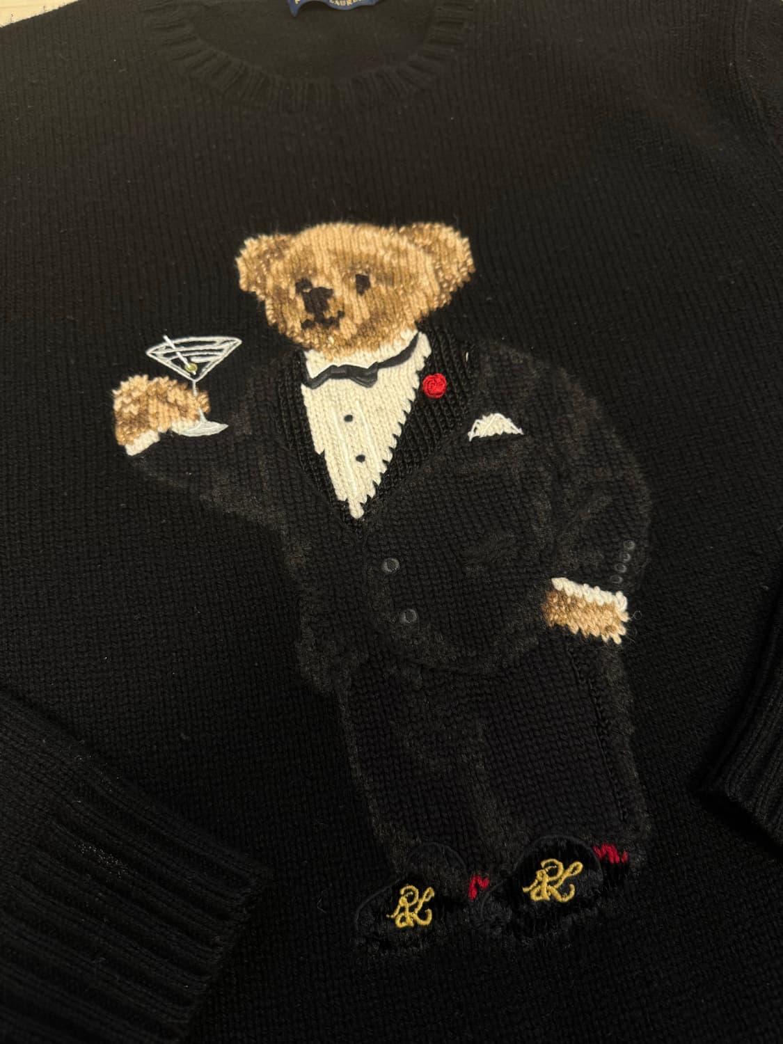 폴로 랄프로렌 울 캐시미어 마티니 베어 니트 상품이미지2