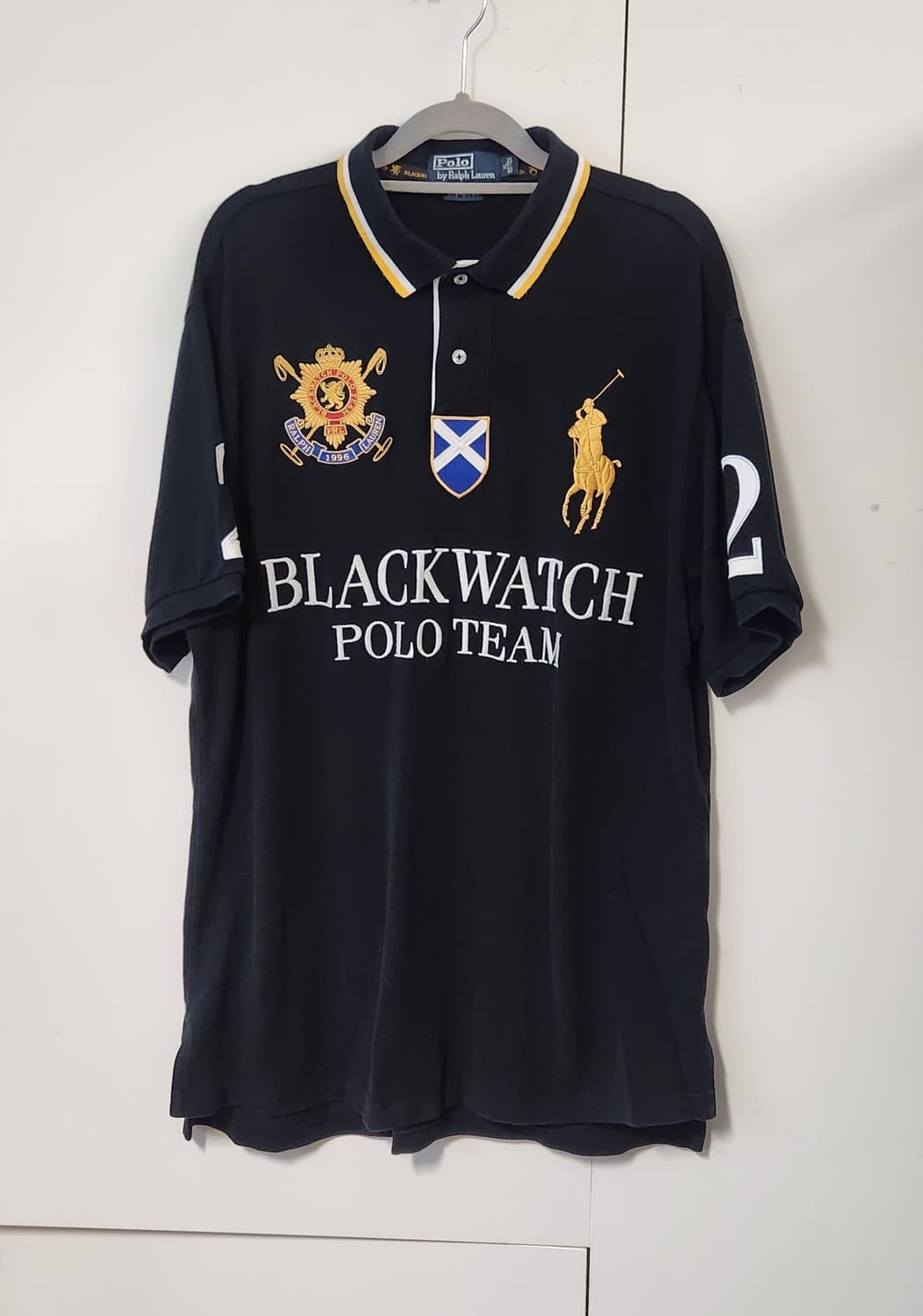 폴로랄프로렌 대장 블랙워치 폴로팀 PK 카라티 XL 상품이미지1