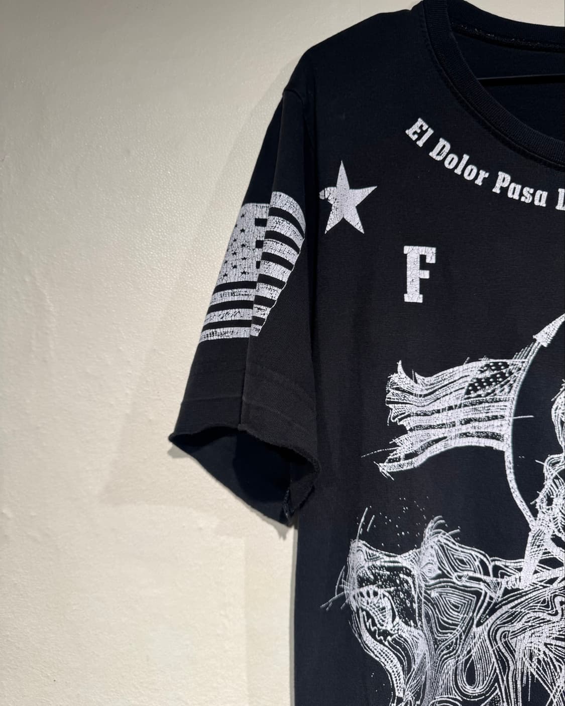 ANGEL PRINT BLACK T-shirts   상품이미지2