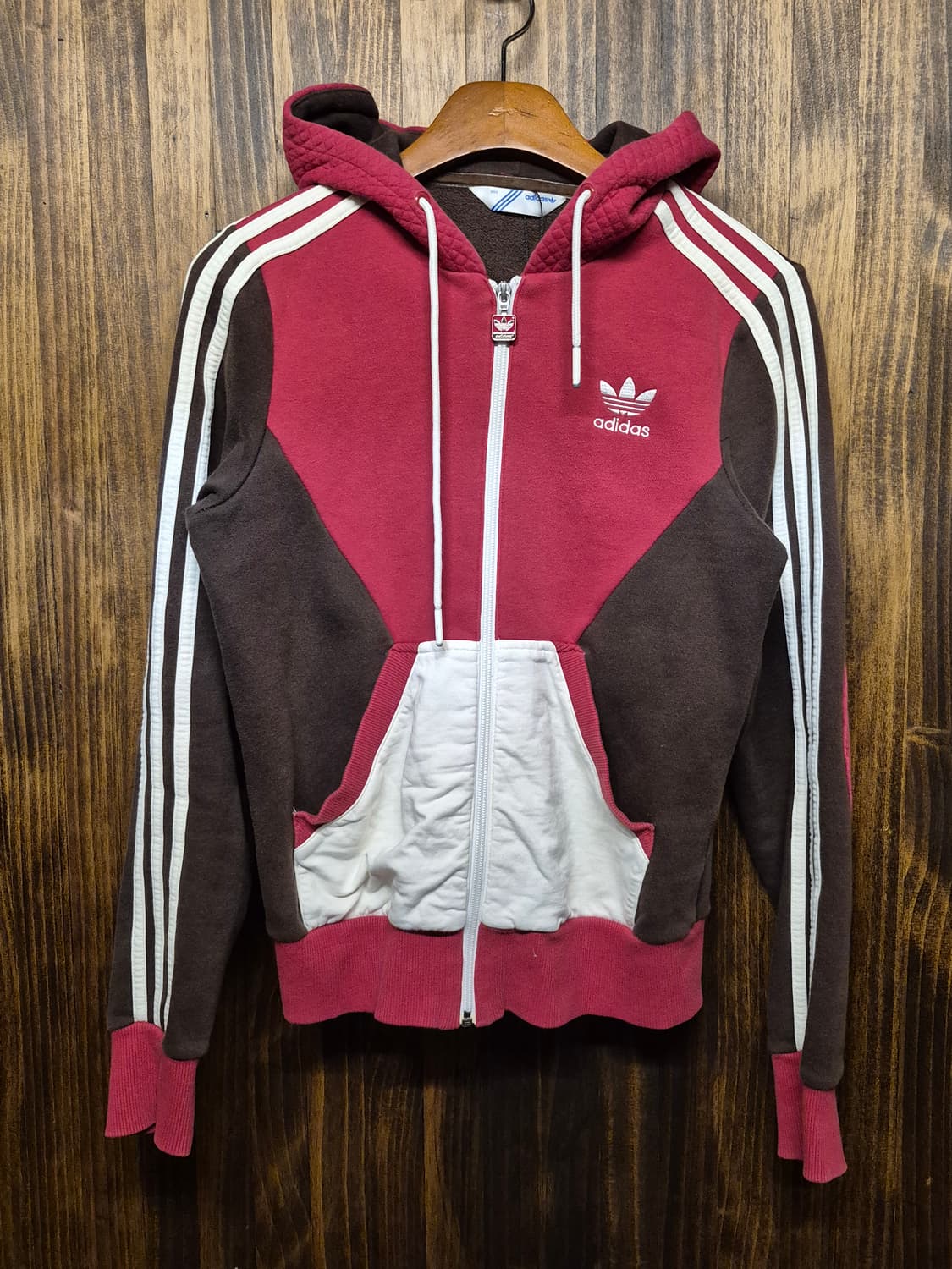 ADIDAS RED BROWN HOODIE ZIPUP  상품이미지2