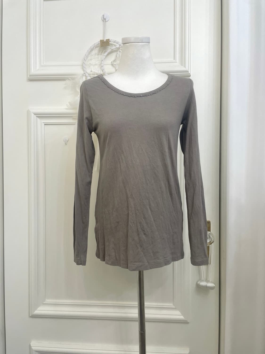 beige cat point warm fur mori vest&khaki 상품이미지8