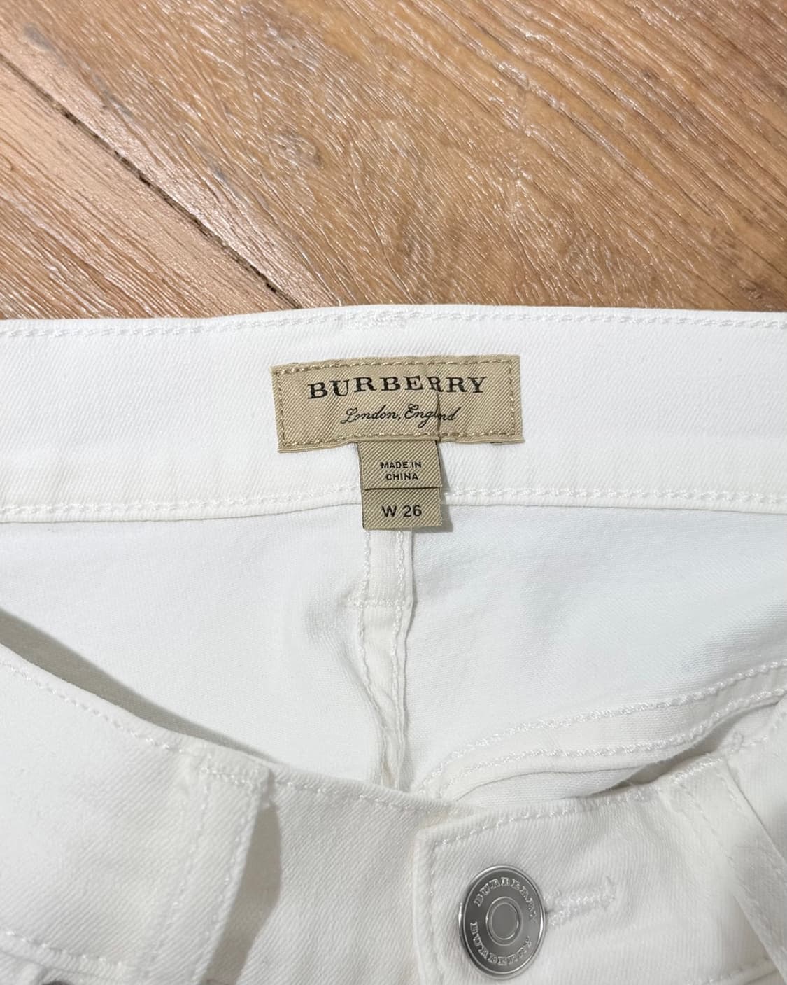 버버리 화이트 브릿 스트레이트 진 상품이미지7