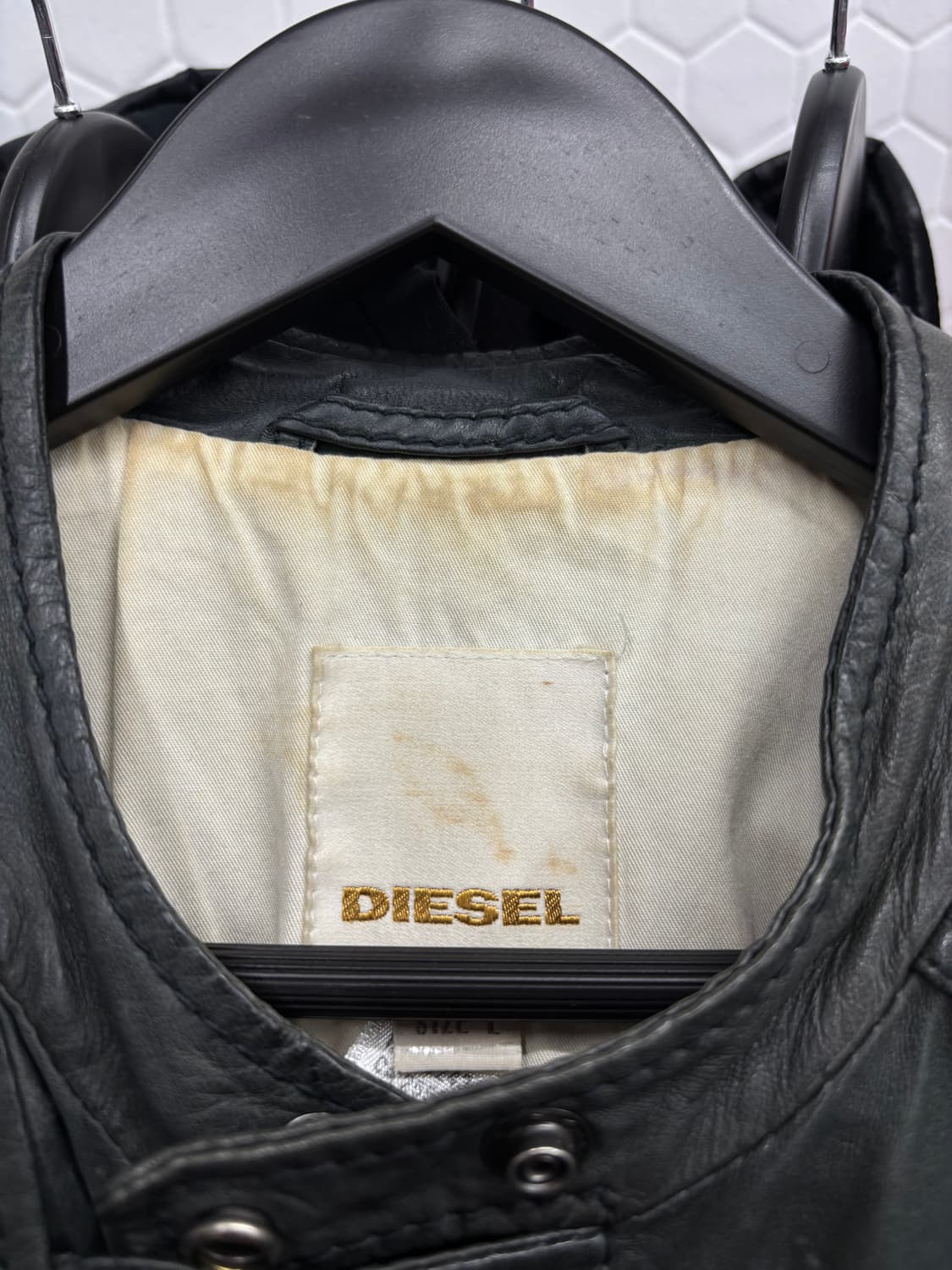 디젤 양가죽 라이더 레더 자켓 상품이미지6