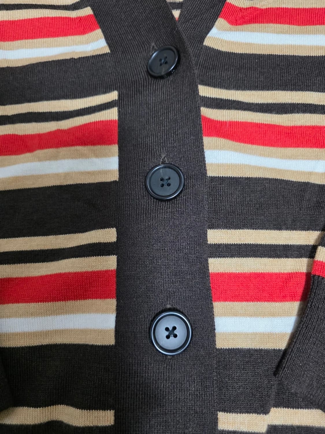 유니클로 X 마르니 오버사이즈 스트라이프 브이넥 가디건 L 상품이미지3