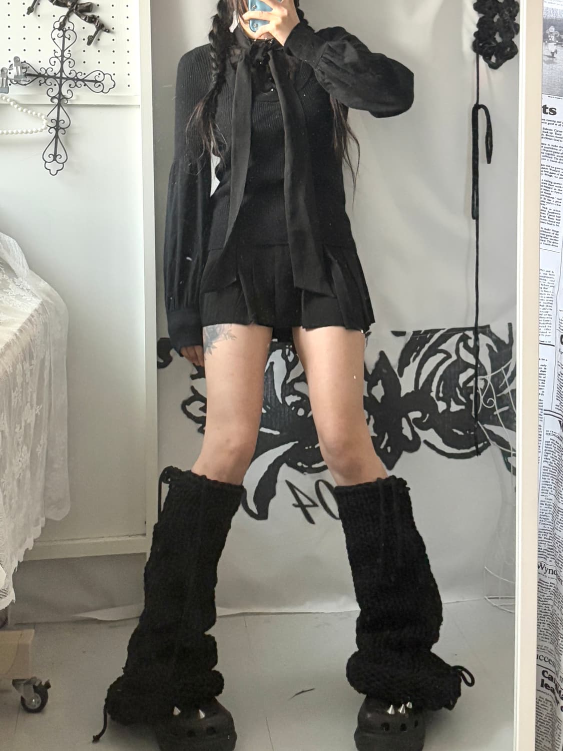 • Black Ribbon Tie Knitwear 상품이미지4