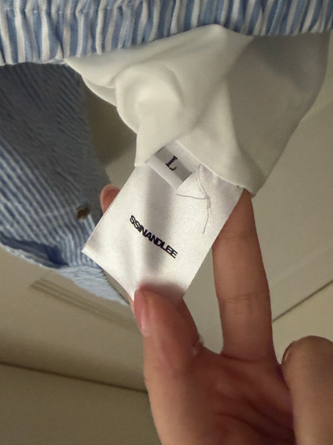 신앤리 크루징 스트라이프 해링턴 자켓 블루 L 상품이미지7