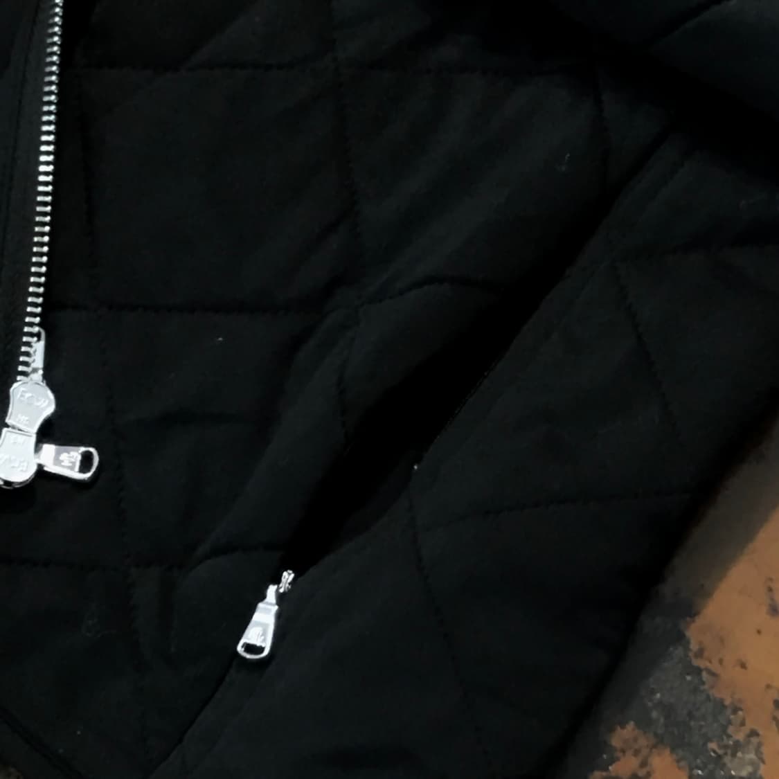 폴로랄프로렌 그린 라벨 투웨이 집업 블랙 퀼팅자켓 여성 44 55 사이즈 상품이미지6