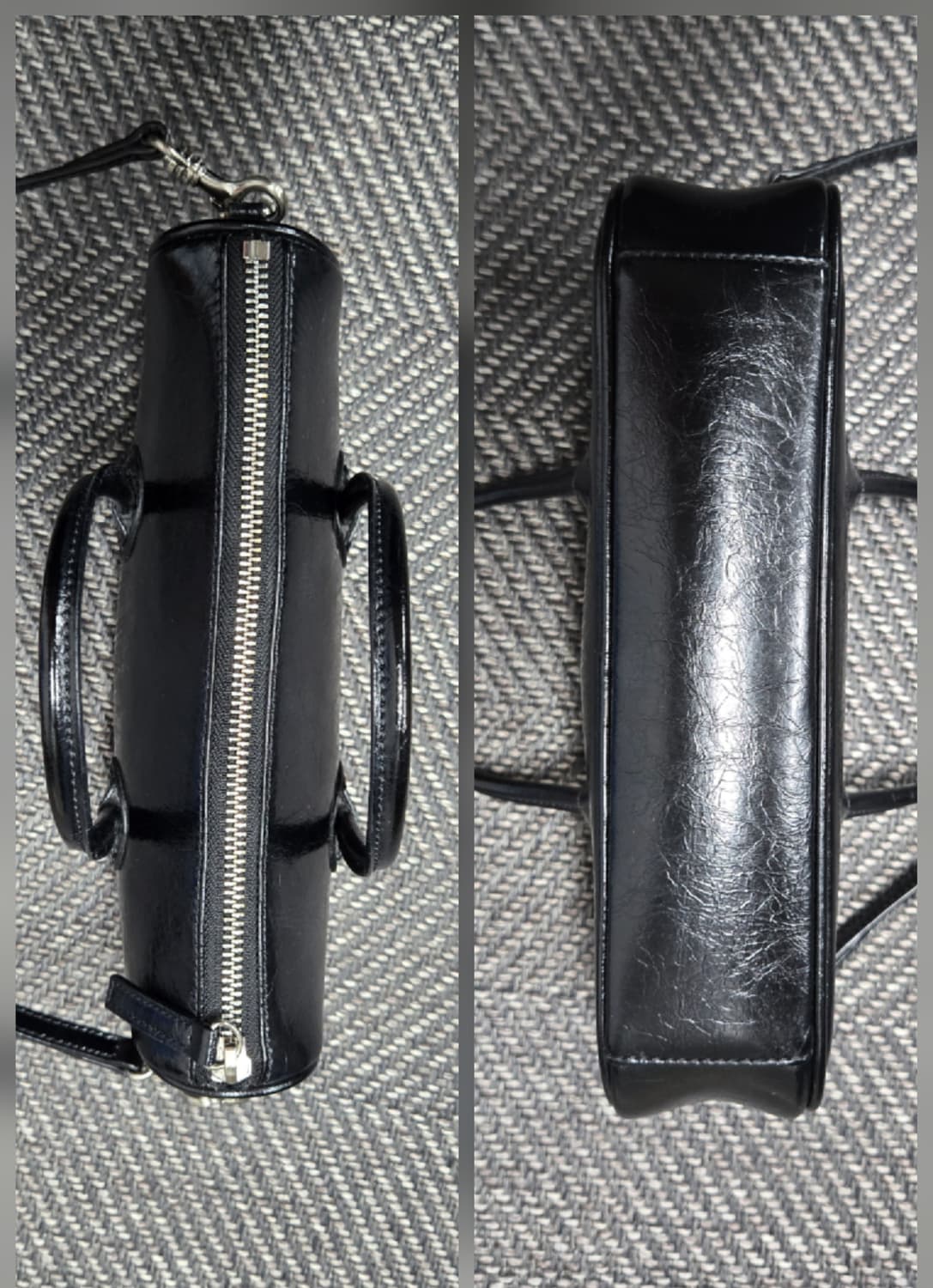 마지셔우드 지퍼 스몰 블랙 크링클 백 상품이미지3