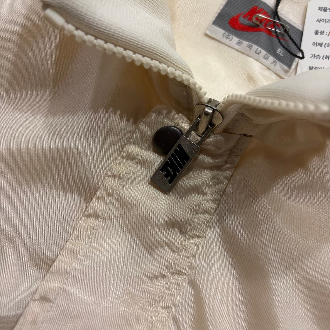 [L] 88s 나이키 빈티지 나일론 아이보리 바람막이 점퍼 D54 상품이미지7
