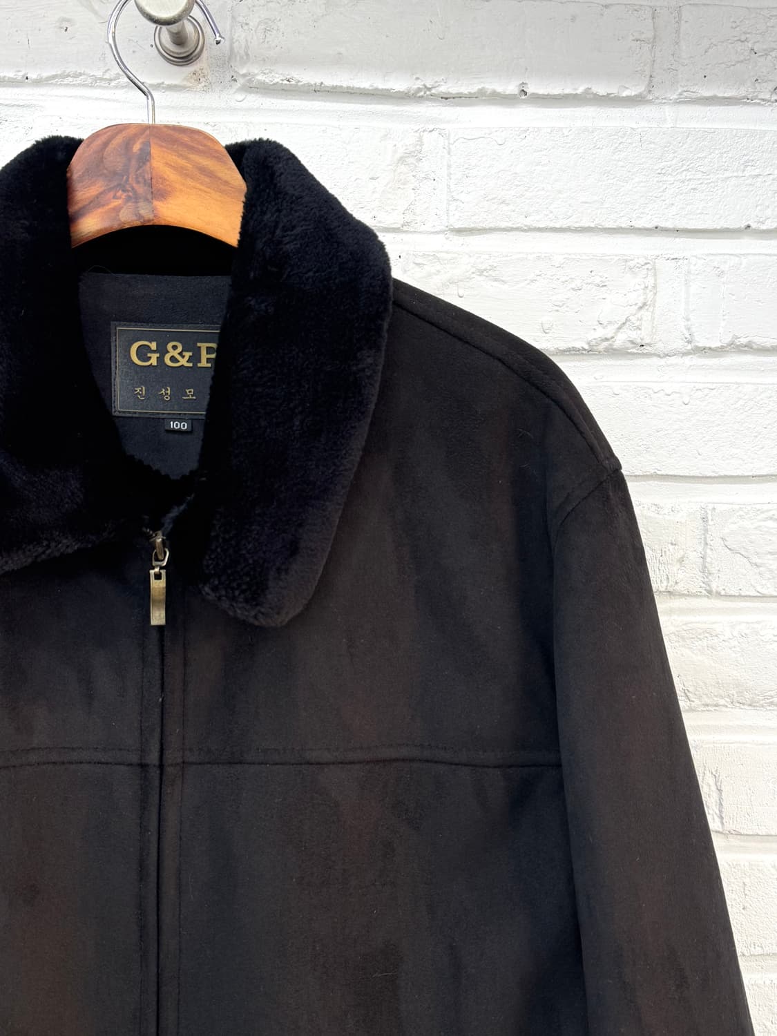 블랙 퍼 무스탕 상품이미지4