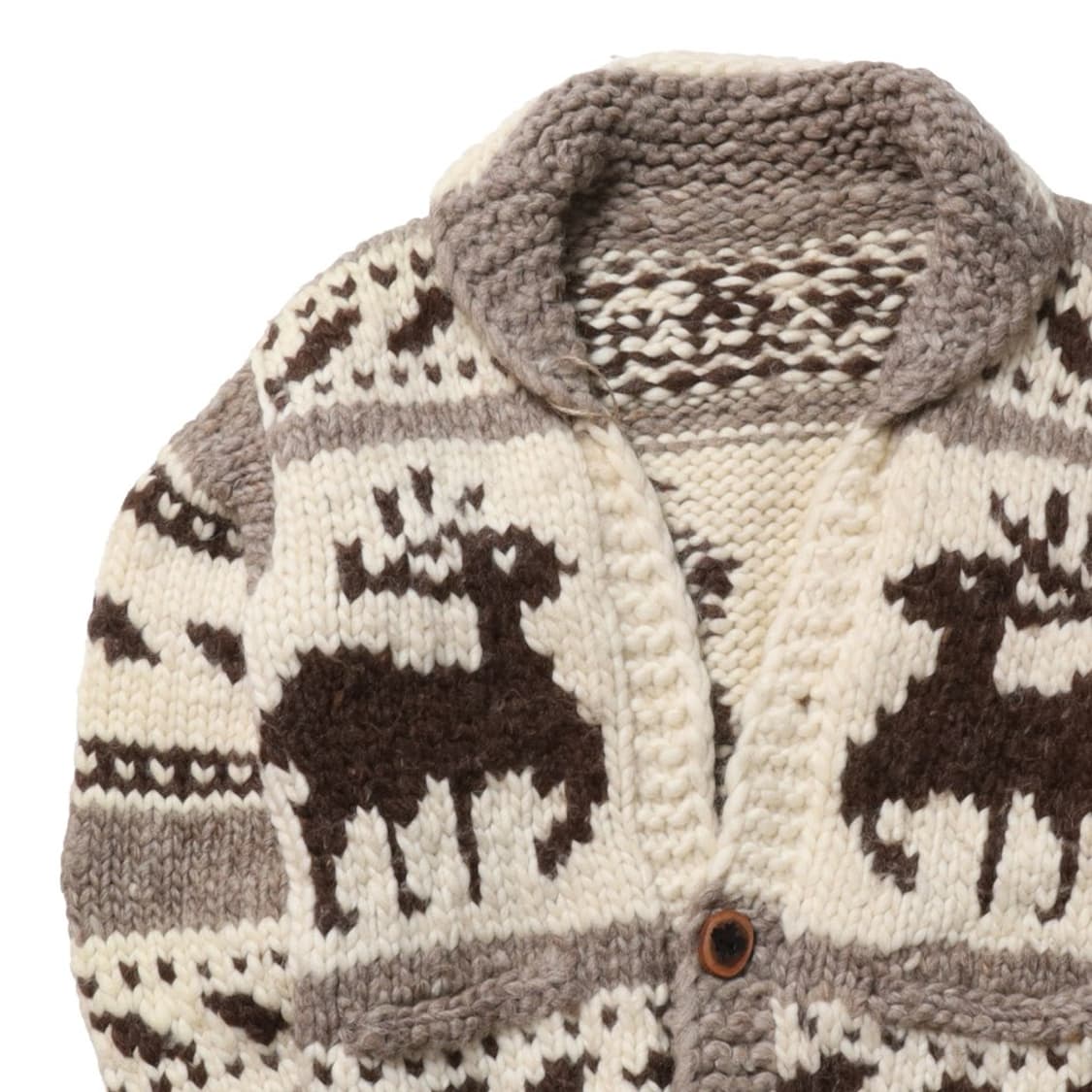 빈티지Vintage Wool Button Cowichan Cardigan 상품이미지2