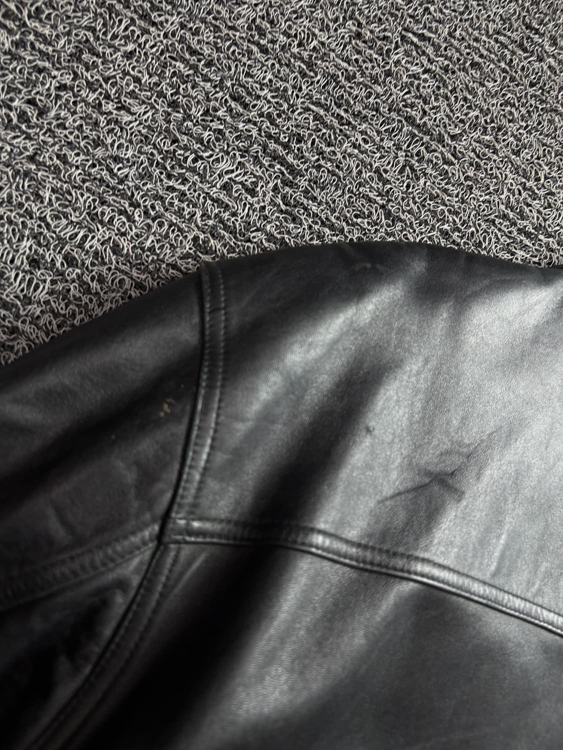 빈티지 아카이브 양가죽 램스킨 봄버 레더 자켓 3613 상품이미지5