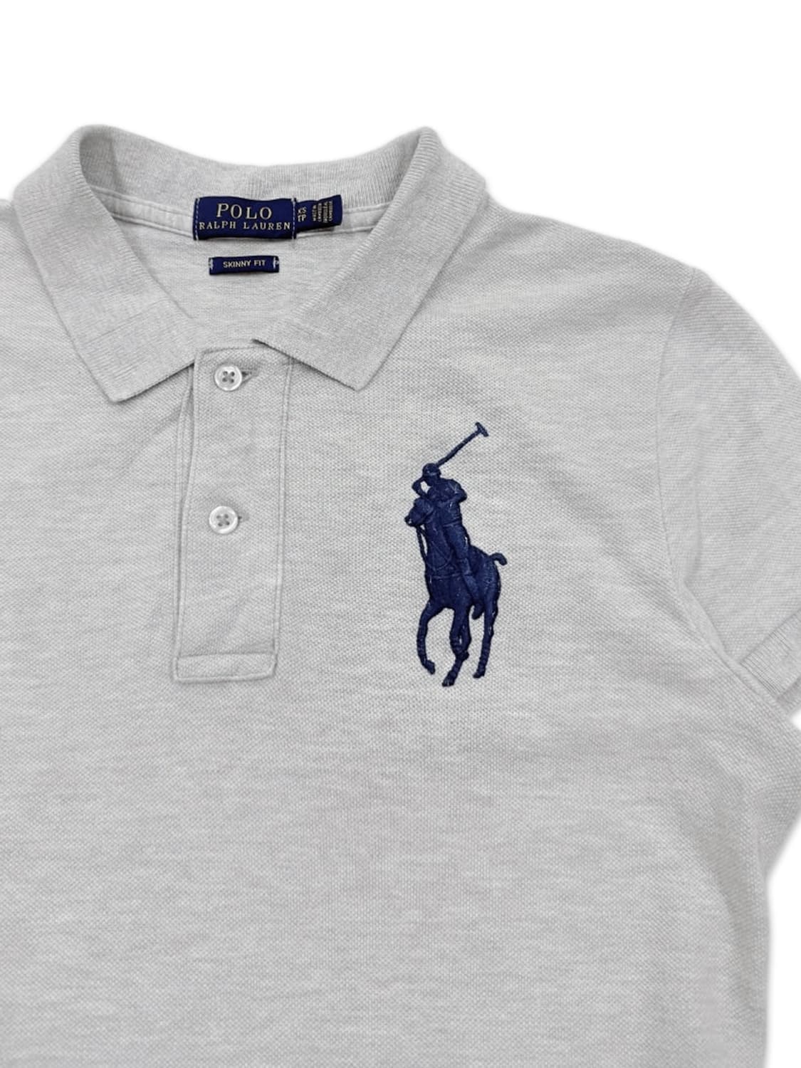 빈티지 Polo Ralph Lauren 그레이 슬림핏 카라티 상품이미지3