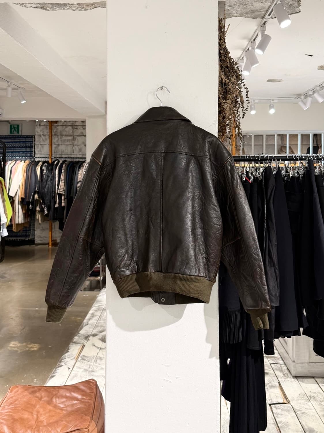 어드벤처 바운드 브라운 투 포켓 레더 자켓 상품이미지7