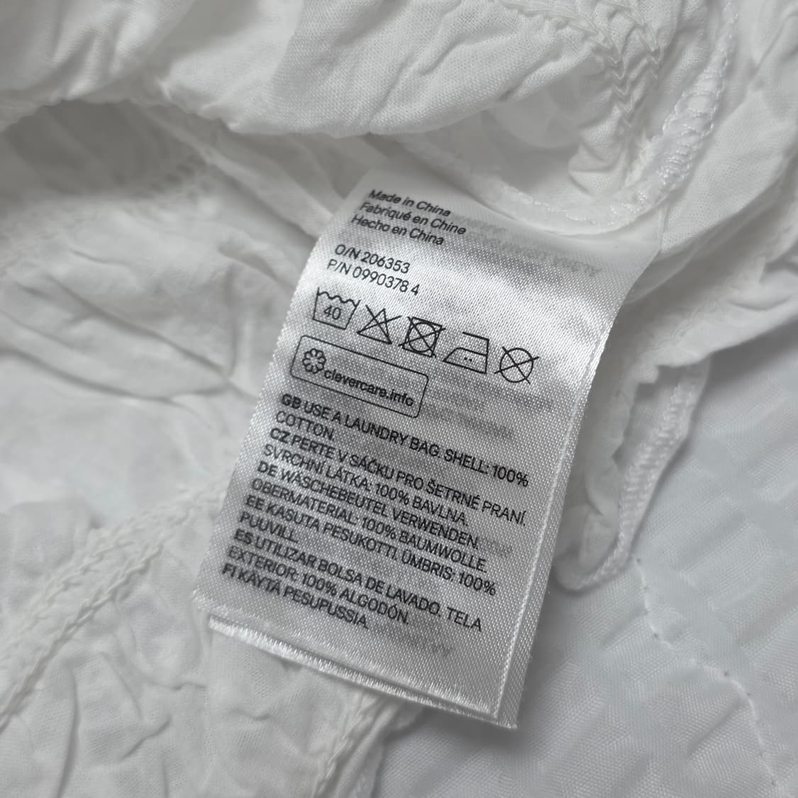 일본 h&m)로맨틱 히메 발레코어st 리본 퍼프 반팔 크롭 블라우스 상품이미지4