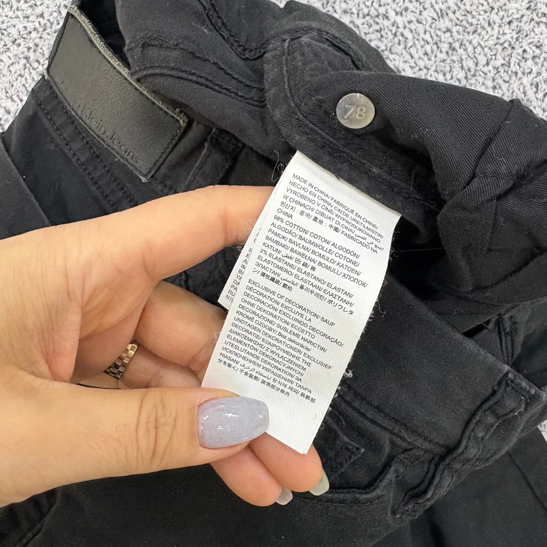 27 캘빈클라인 7부 면바지 0304J 상품이미지3