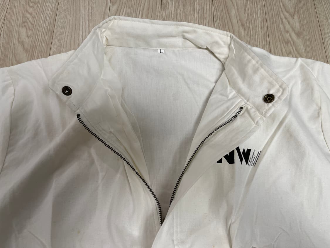 닛카 위스키 블루종 화이트 자켓 빈티지 90s 상품이미지5