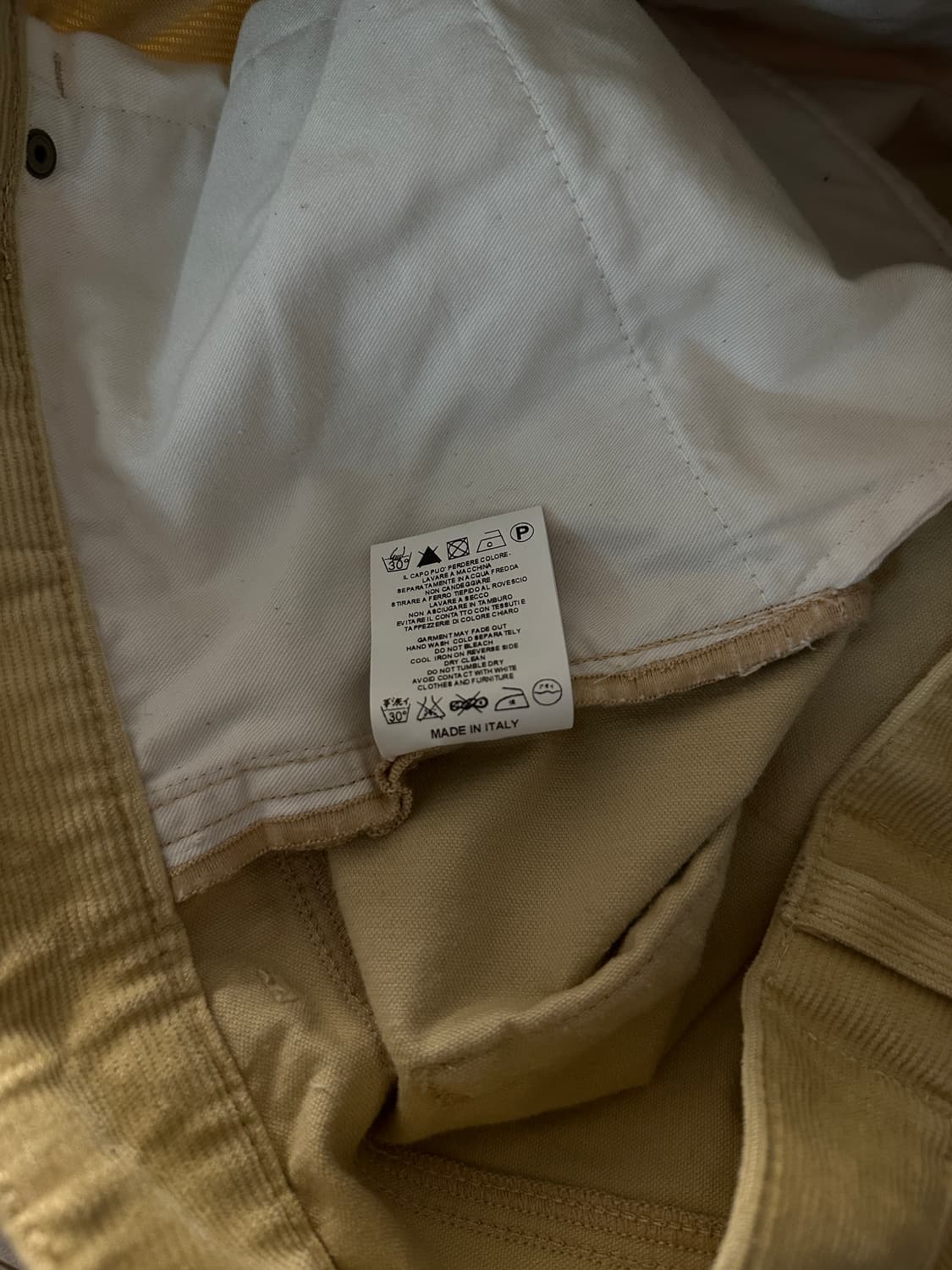 fw22 ald micro cord relaxed cream 상품이미지3