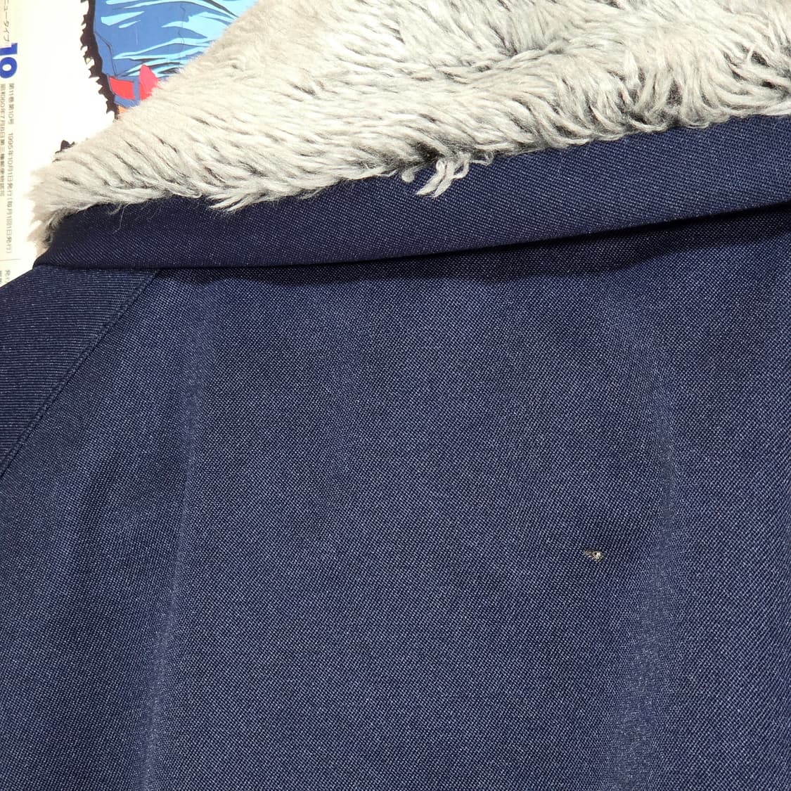 JPN 토라이치 메카닉 네이비 퍼 봄버 점퍼 상품이미지7