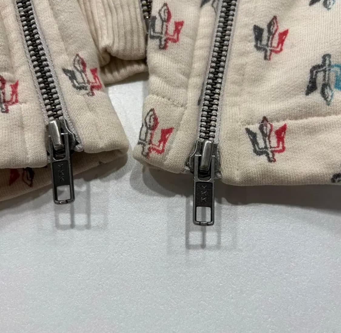 [M] 디젤 빈티지 패턴 스웻 후드 집업 아이보리 상품이미지8