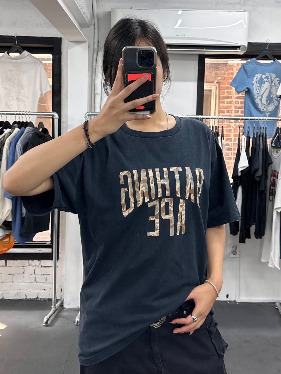 베이프 카모 빅로고 티셔츠 상품이미지3