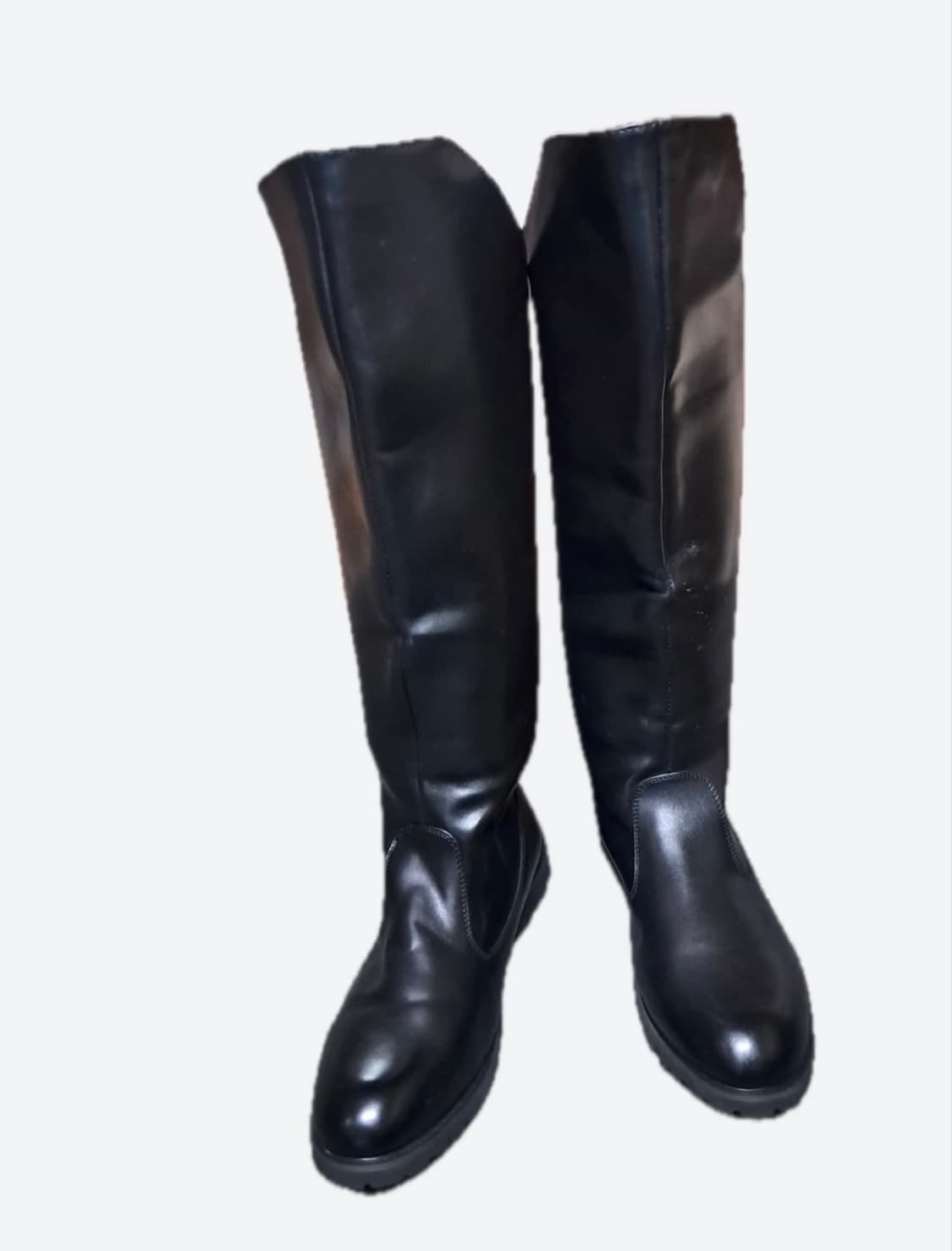 블랙 라이더 및 패션 가죽 롱부츠 270mm 상품이미지1