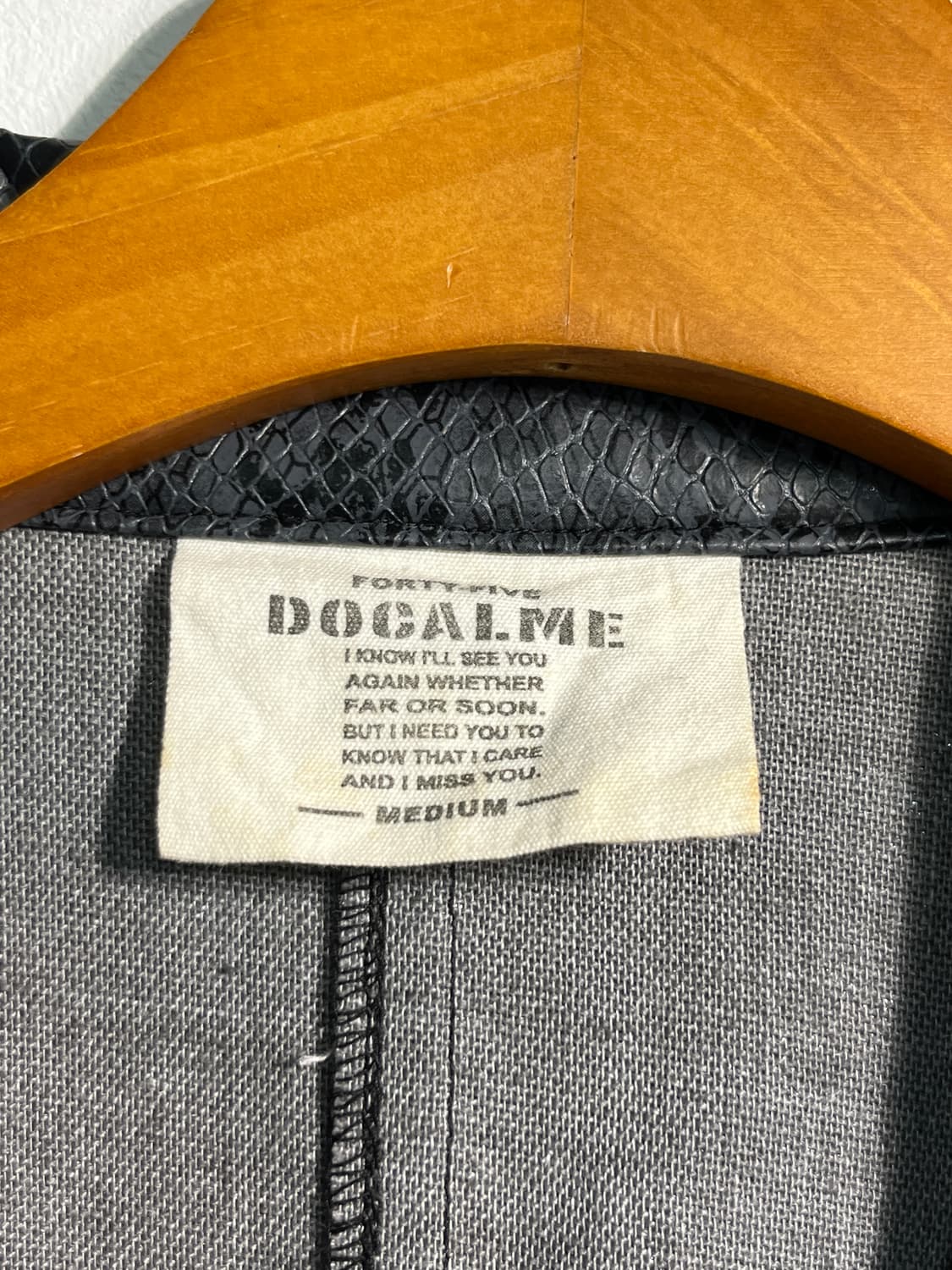 Fake 뱀피 snake skin jacket M 상품이미지6