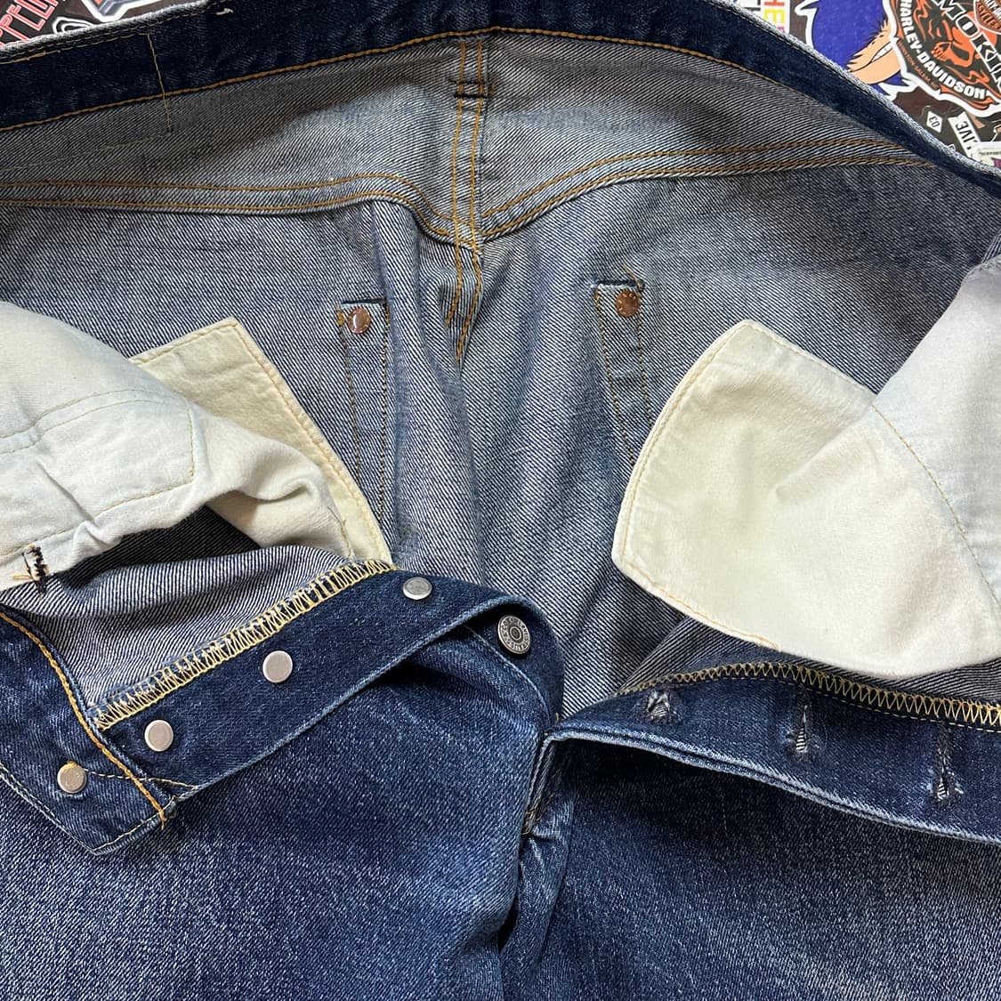 9~00s USA LVC 555 발렌시아 501XX 셀비지 진 34 상품이미지9