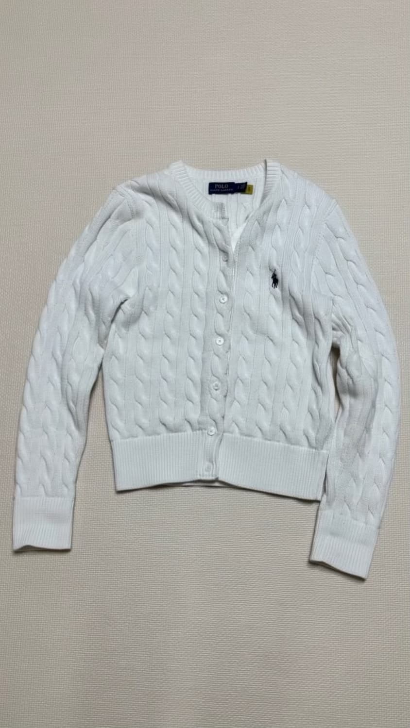 폴로 랄프로렌 울 캐시미어 케이블 니트 가디건 판매 상품이미지1