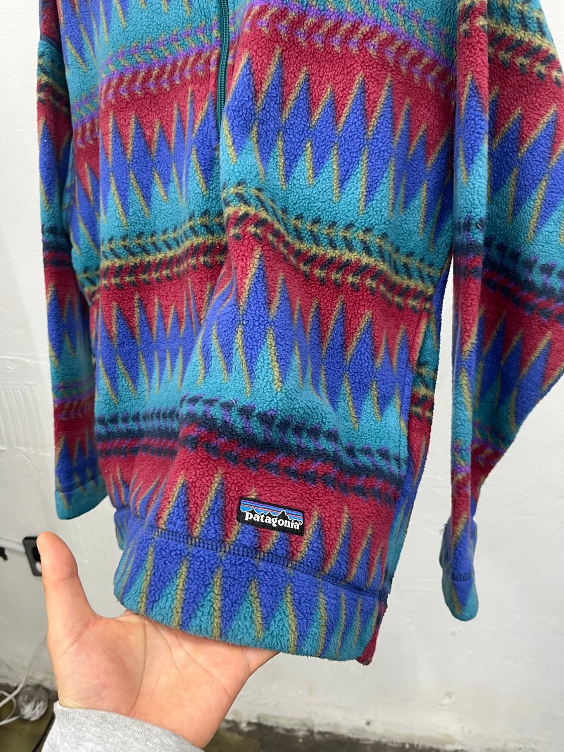XL) 93's PATAGONIA AZTEC FLEECE ZIP-UP 상품이미지4