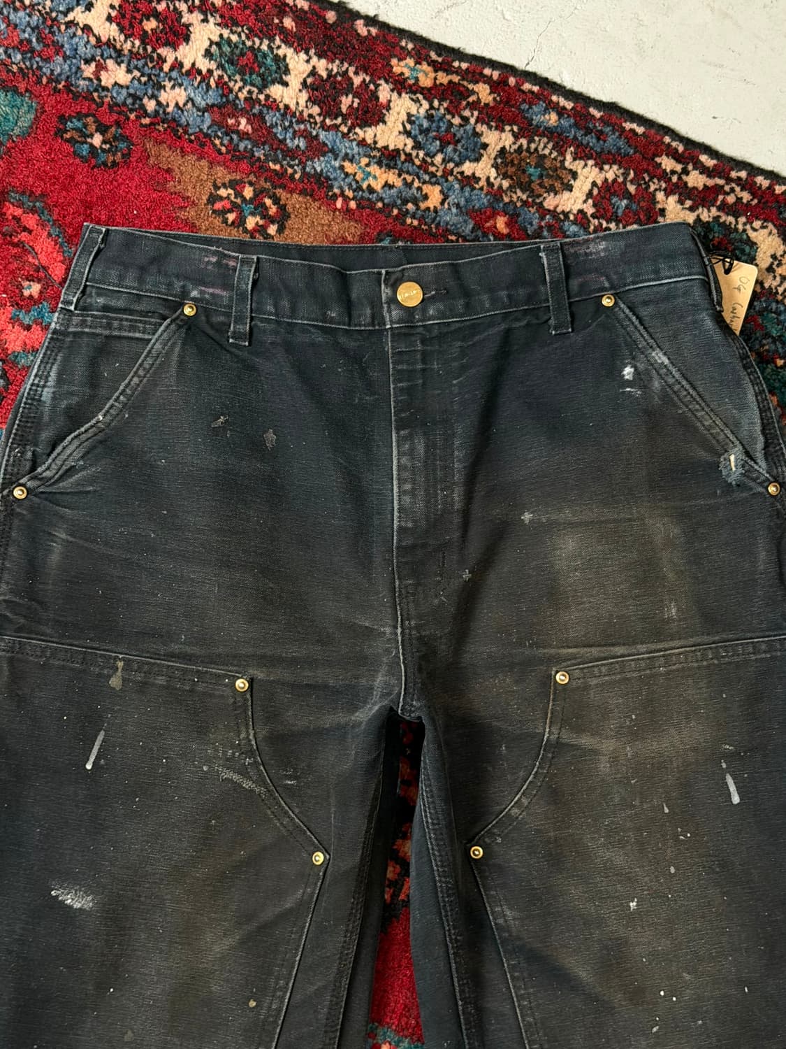 OG USA Made 칼하트 B01 더블니 블랙 칼하트 썩블니 좀비 상품이미지5