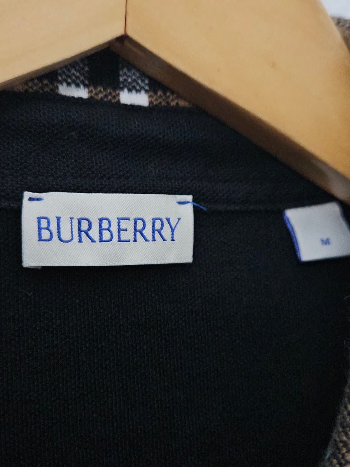 버버리 신형 BURBERRY 체크카라 폴로 정품 남성 M 상품이미지4
