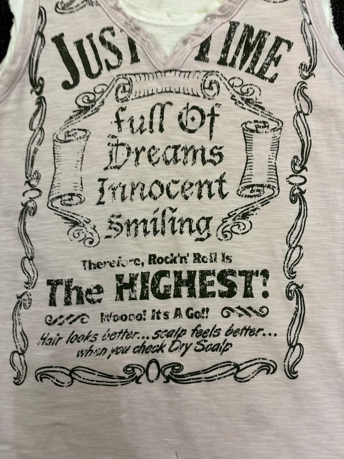 L)Japanese vintage 여성 프린팅 레이어드 나시 상품이미지4